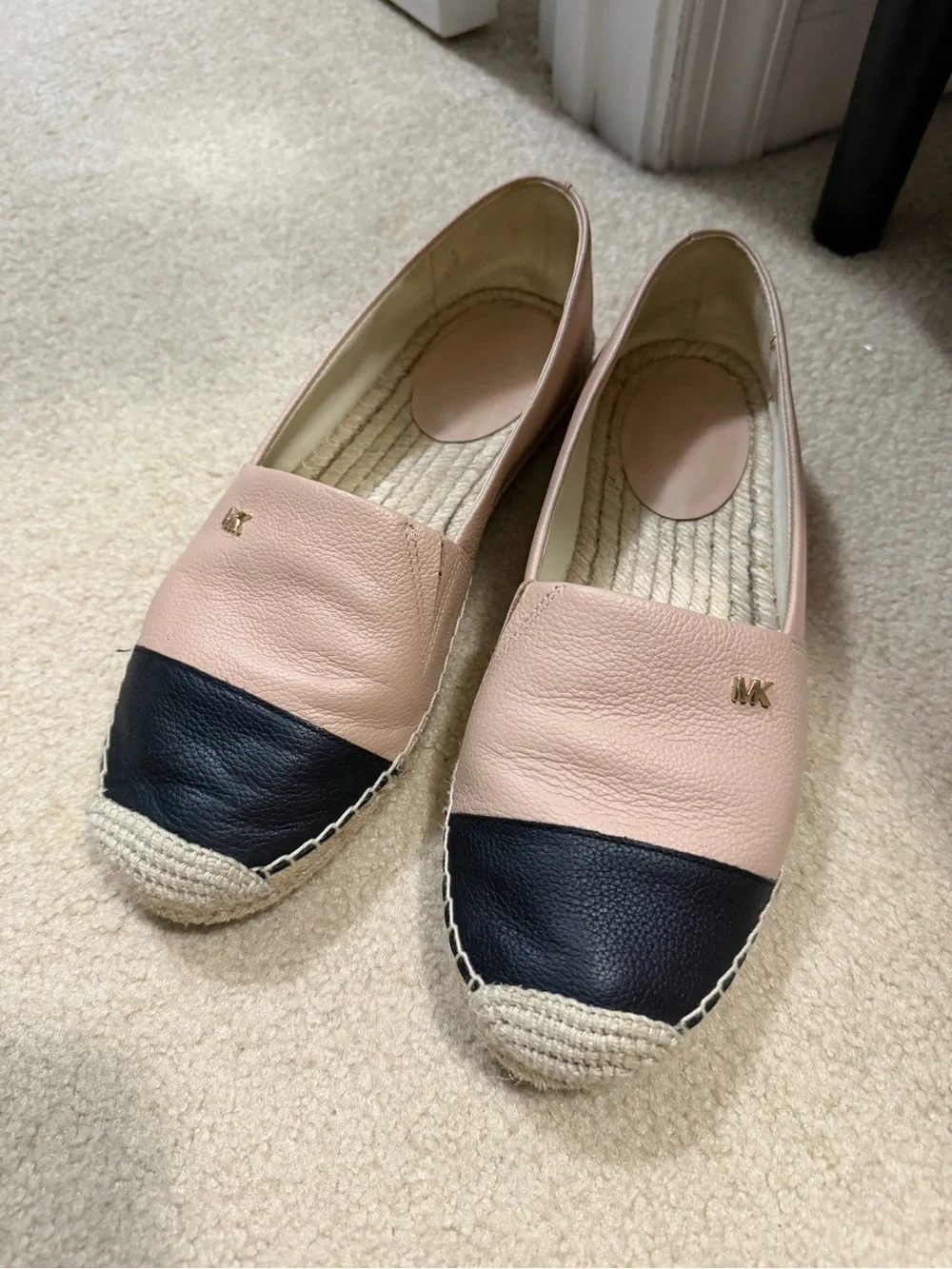 MICHAEL Michael Kors Kendrick Colorblock Leather Espadrille Flats Sz 8.5